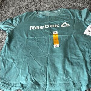 Reebok Aqua Blue Tee with Logo